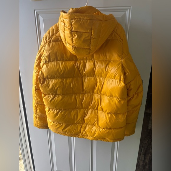 GUESS Yellow Winter Hooded Puffer Jacket Size Xl Men - Picture 7 of 10